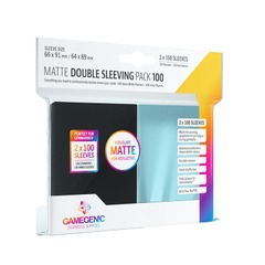 Gamegenic - Matte Double Sleeving Pack - Black