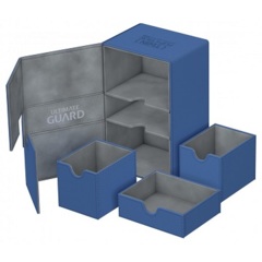 Ultimate Guard: Twin Flip N Tray 160+ Deck Case - Xenoskin Blue