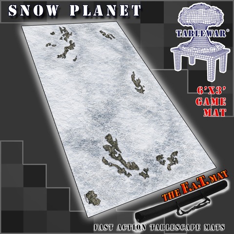 6x3 Snow Planet F.A.T. Mat Gaming Mat