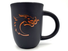 Old School Dice: Coffee Mug - Black w/ Orange Logo