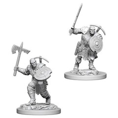 Dungeons & Dragons: Nolzur's Marvelous Unpainted Miniatures - Earth Genasi Male Fighter (90402)