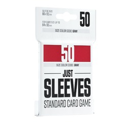 JUST SLEEVES - STANDARD CARD GAME RED 50 CT