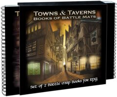 Battle Mats: Book of Battle Mats - Towns & Taverns