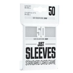 JUST SLEEVES - STANDARD CARD GAME WHITE 50 CT