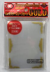 KMC Character Guard Over Sleeves - Gold Trim (60-Pack) for Standard Sized Sleeves