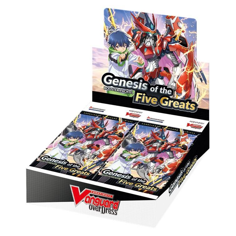 Cardfight!! Vanguard overDress - Booster Pack 01: Genesis of the Five Greats Booster Box AUGUST PREORDER