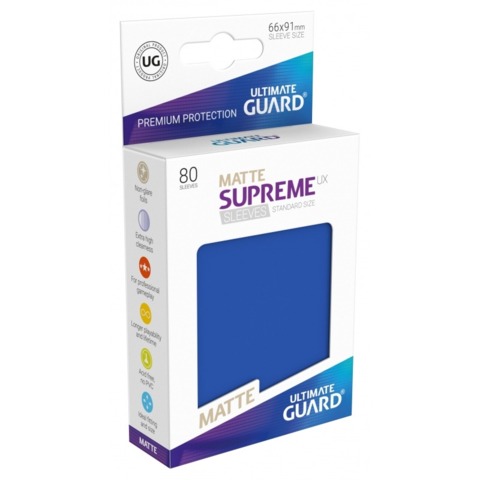 80 Ultimate Guard Supreme UX Sleeves Standard Size Matte White 