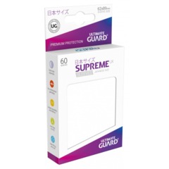 Supreme UX Sleeves Japanese Size - White - 62 mm x 89 mm - Pack of 60
