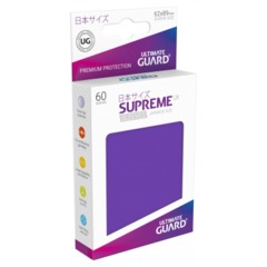 Supreme UX Sleeves Japanese Size - Purple - 62 mm x 89 mm - Pack of 60