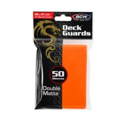BCW Deck Guard Matte Sleeves - Orange