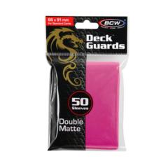 BCW Deck Guard Matte Sleeves - Pink
