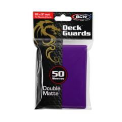 BCW Deck Guard Matte Sleeves - Purple
