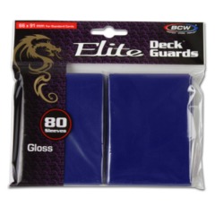 BCW Gaming DECK GUARD - ELITE - GLOSSY - BLUE - Pack of 80
