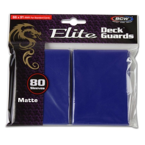 BCW Gaming DECK GUARD - ELITE - MATTE - BLUE - Pack of 80