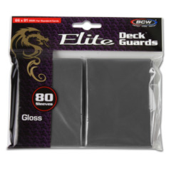 BCW Gaming DECK GUARD - ELITE - GLOSSY - COOL GRAY - Pack of 80
