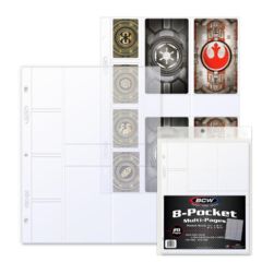 BCW PRO 8-POCKET PAGE (MULTI SIZE POCKETS) - Pack of 20