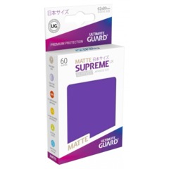 Supreme UX Sleeves Japanese Size - Purple Matte - 62 mm x 89 mm - Pack of 60