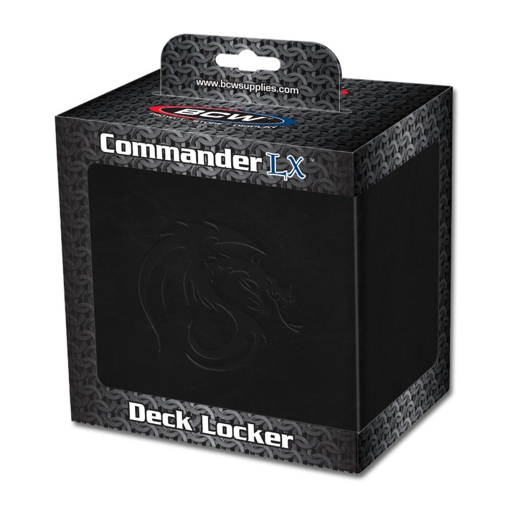 BCW Gaming COMMANDER DECK LOCKER - LX - BLACK