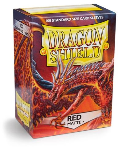 Dragon Shield Standard Sleeves Matte - Red