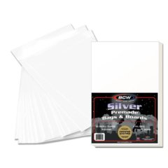 BCW PREMADE SILVER BAG AND BOARD - Pack of 50