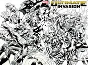 ULTIMATE INVASION #1 1:50 HITCH WRAPAROUND BLACK AND WHITE VARIANT 2023