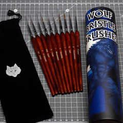 Wolf Bristle Brush Set (10 brushes)