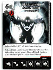 Black Lantern Anti-Monitor - Darkest Evil (Die & Card Combo)