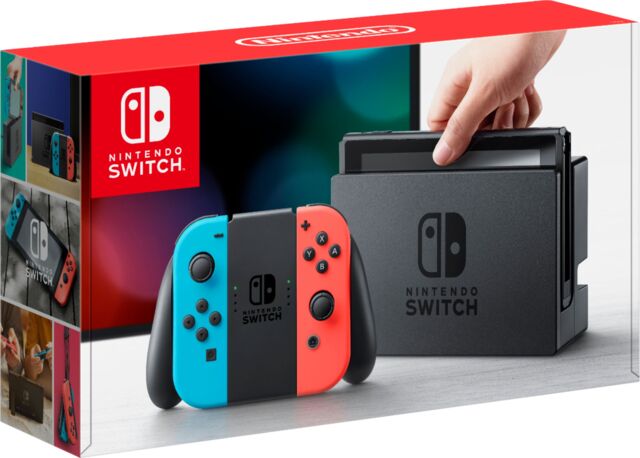 Nintendo Switch 32GB with Red and Blue Joy-Con