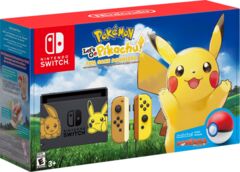 Nintendo Switch Console Bundle- Pikachu & Eevee Edition with Pokemon: Let's Go, Pikachu! + Poke Ball Plus