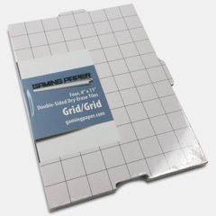 Set of 4 Gaming Paper Tiles 8×11 Grid/Grid