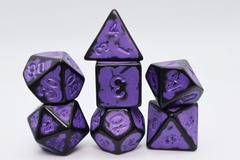 Timeworn Purple RPG Dice Set