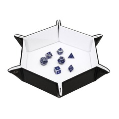 Hexagon Snap Folding Dice Tray - White