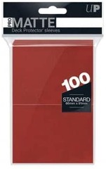 100ct Pro-Matte Red Standard Deck Protectors