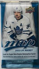 08/2023 - 2023/24 Upper Deck MVP Hockey Retail Pack (6 cards)