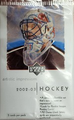 2002/03 Upper Deck Artistic Impressions Hockey Pack (5 cards)