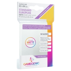 Gamegenic - Standard European Non-Glare Matte: Purple (Pack of 50)