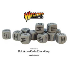Bolt Action Orders Dice White (12)