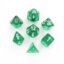 7 Green/White Translucent Polyhedral Dice Set - CHX23075