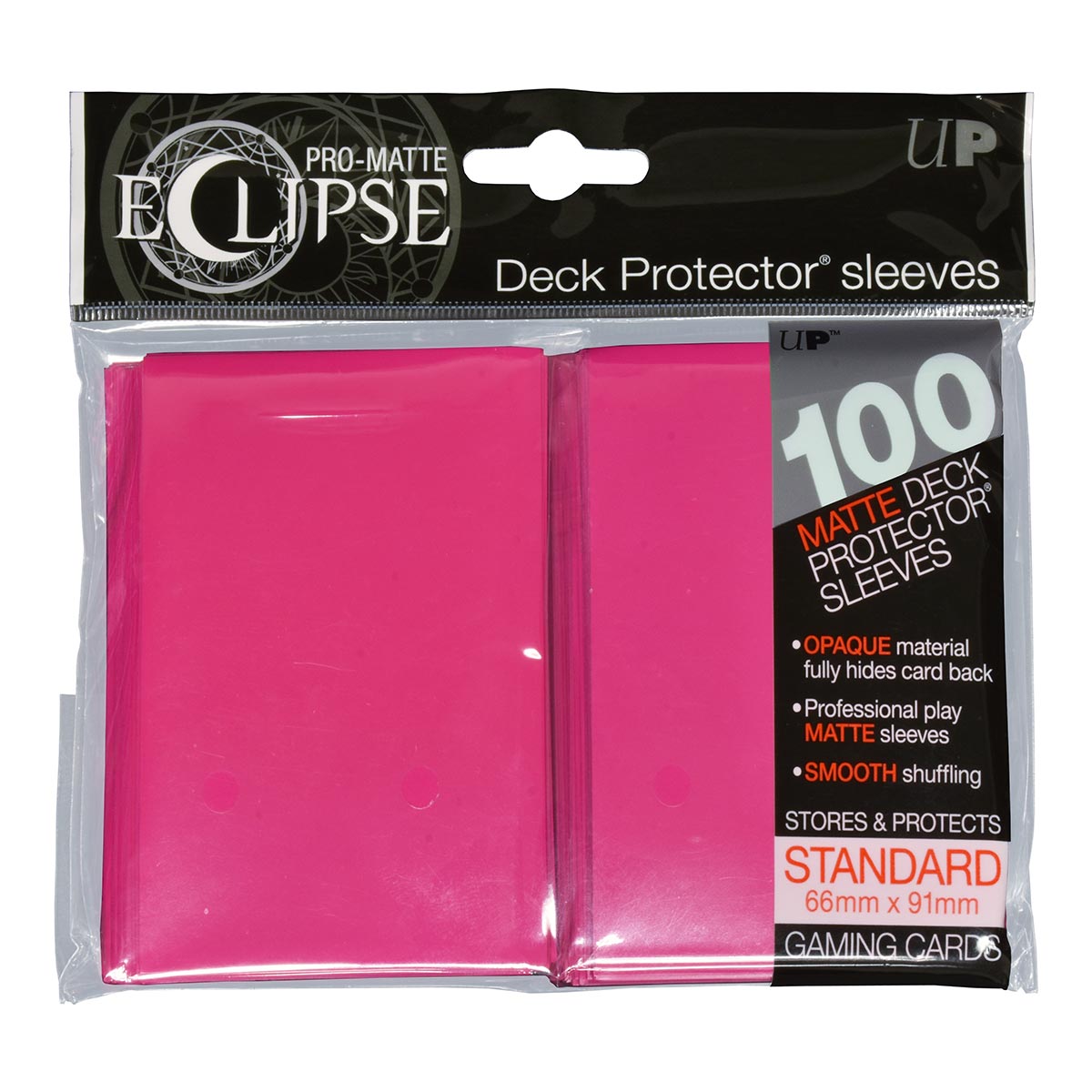 Ultra Pro-Matte Bright Pink Deck Protector 50ct Card Sleeves Standard 