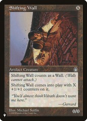 Shifting Wall - The List