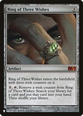 Ring of Three Wishes - The List