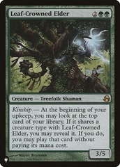 Leaf-Crowned Elder - The List