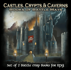 Loke Battle Maps Castles, Crypts & Caverns Books of Battle Mats