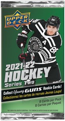 Upper Deck 2021-22 Series Two Hockey Cards 8-Card Pack