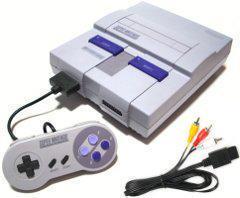 Nintendo SNES Console (Model SNS-001, 1 Controller, AV & Power Cable, Super Mario World)