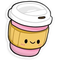 Comfort Food Coffee Cup Squishable Sticker