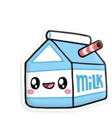 Comfort Food Milk Carton Squishable Stickers