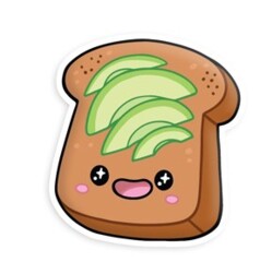 Avocado Toast Squishable Sticker