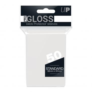 PRO-Gloss 50ct Standard Deck Protector® sleeves: Clear