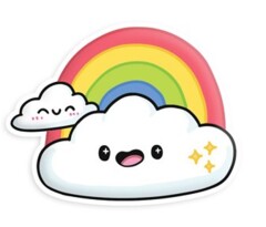 Squishable Rainbow Sticker